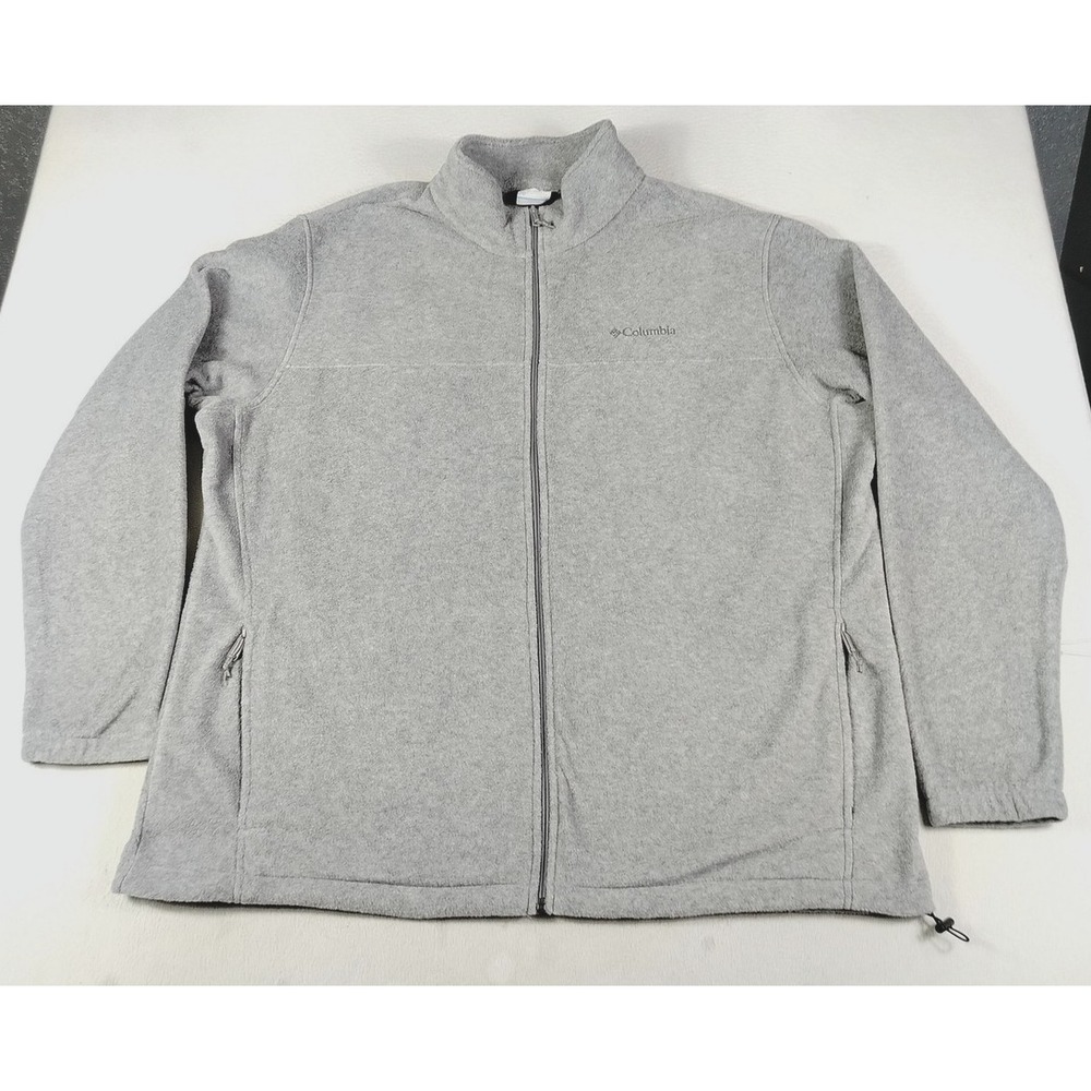 Columbia Jacket Mens 3XLT Gray Fleece Steen Moutain 2.0 Outdoor Hiking Gorpcore